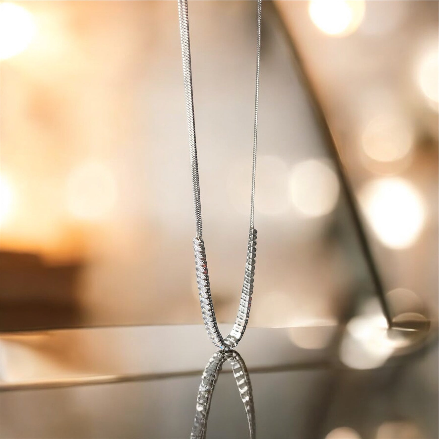 Ketting luxury snake chain Zilverkleur 