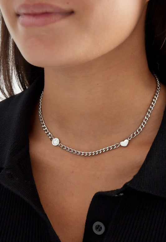Ketting met hartje en smiley