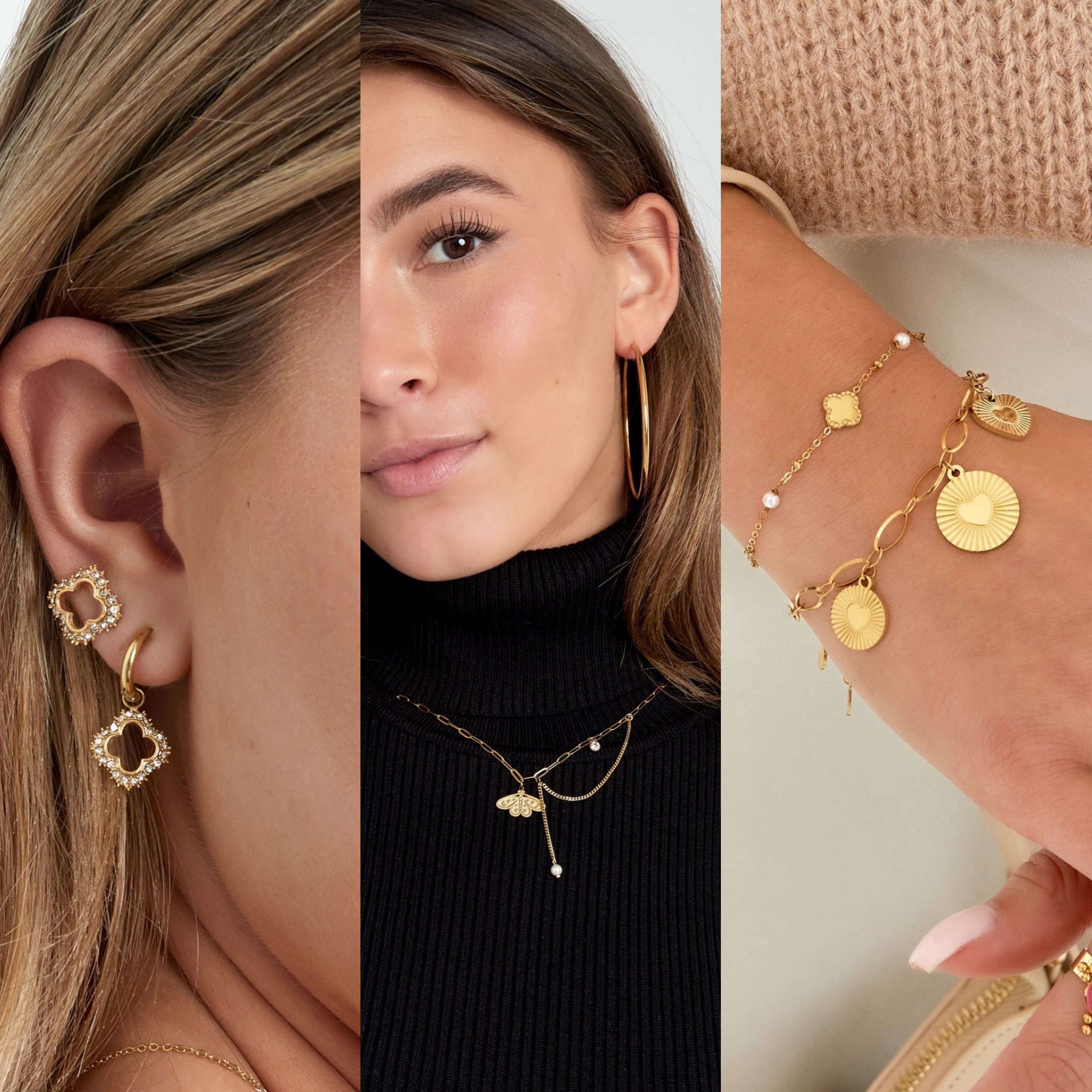 Waterproof oorbellen, kettingen en armbanden die nikkelvrij zijn 