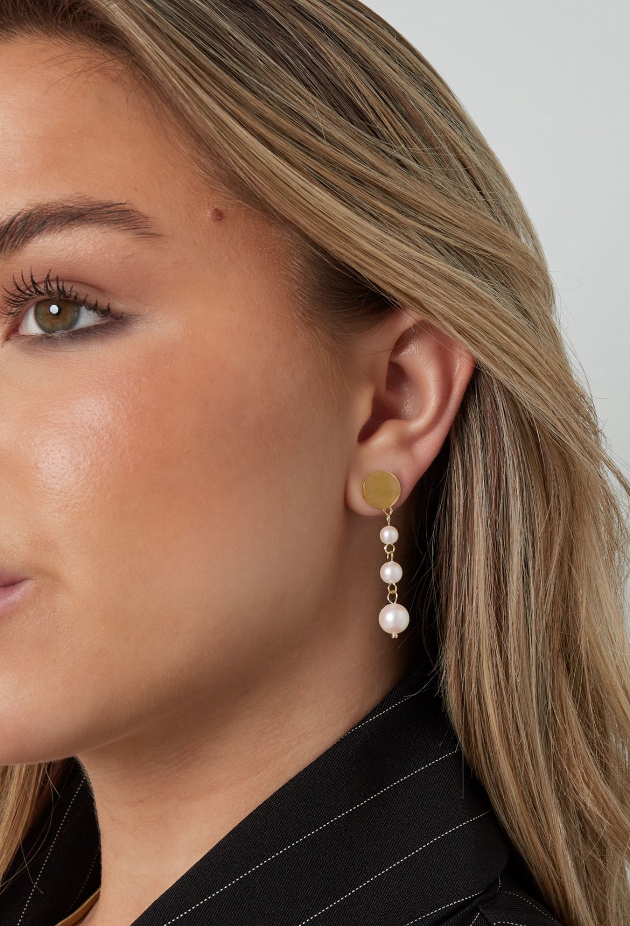 Oorhangers met imitatieparels