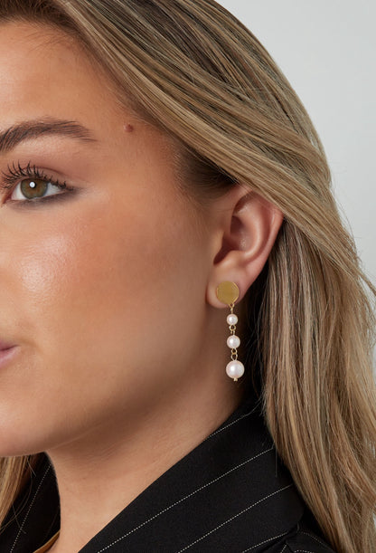 Oorhangers met imitatieparels