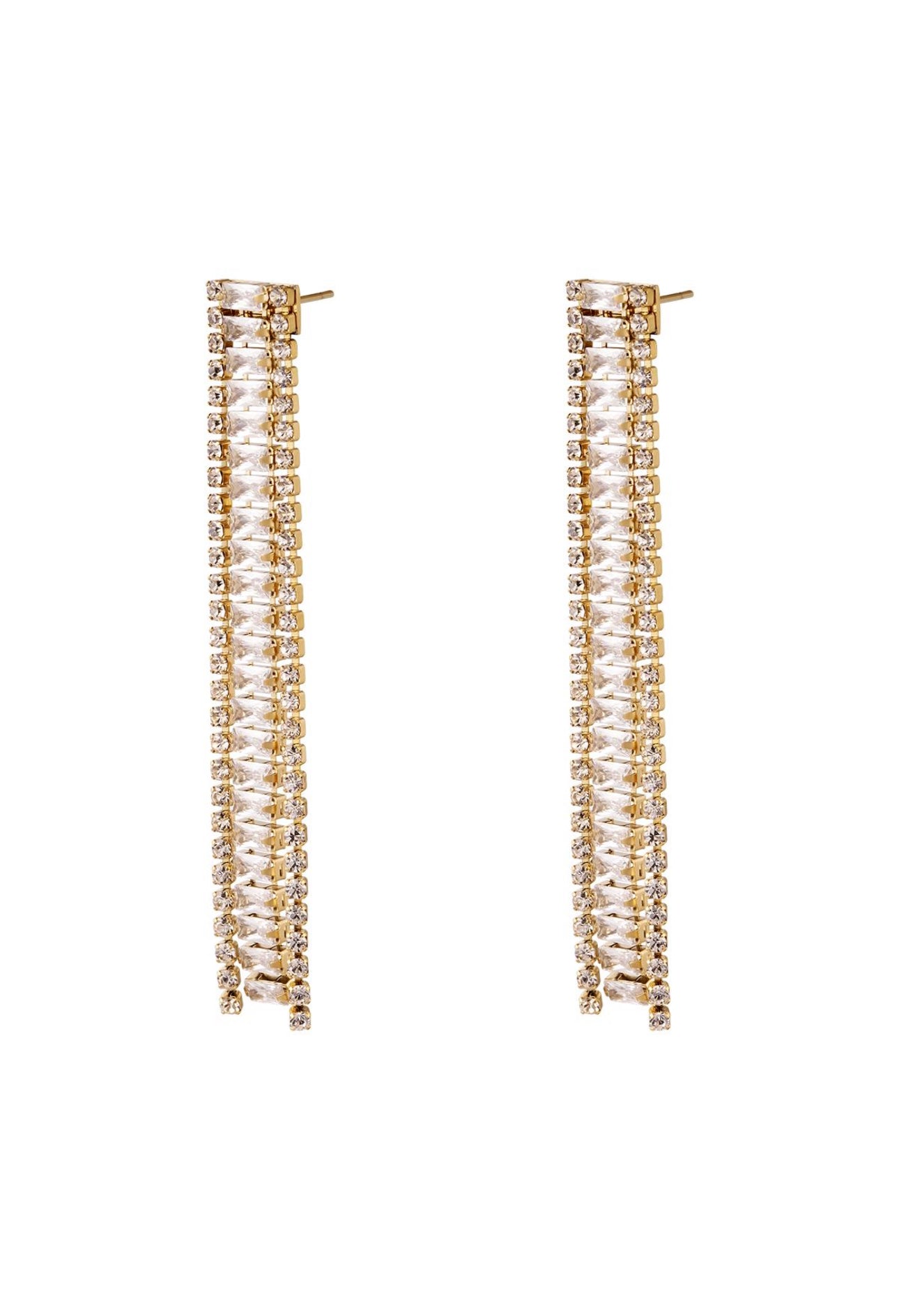 Oorhangers statement met strass steentjes 