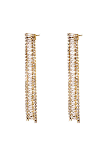 Oorhangers statement met strass steentjes 