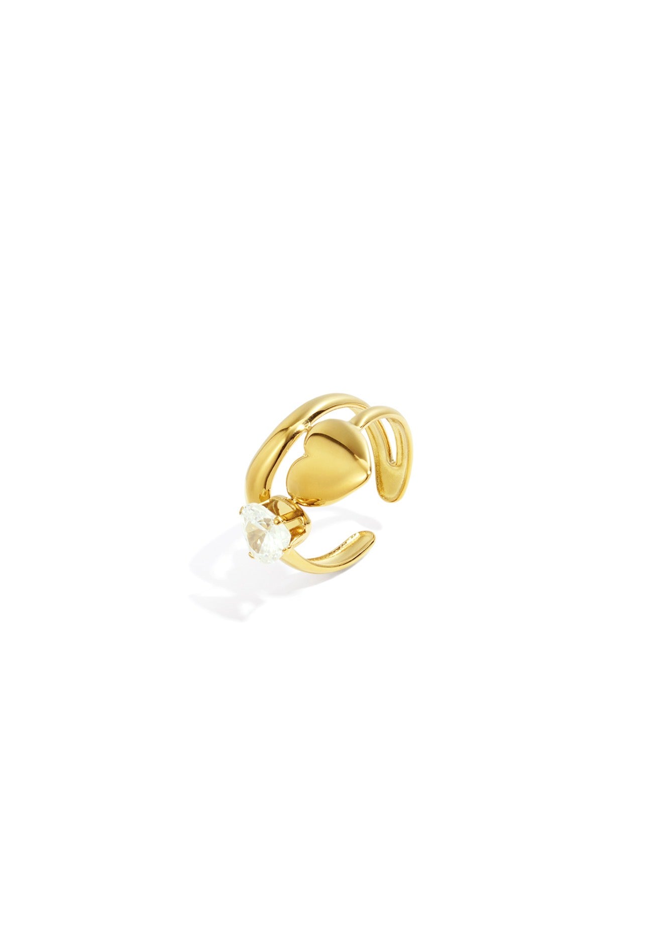 Ring Lumé hart Goudkleur 
