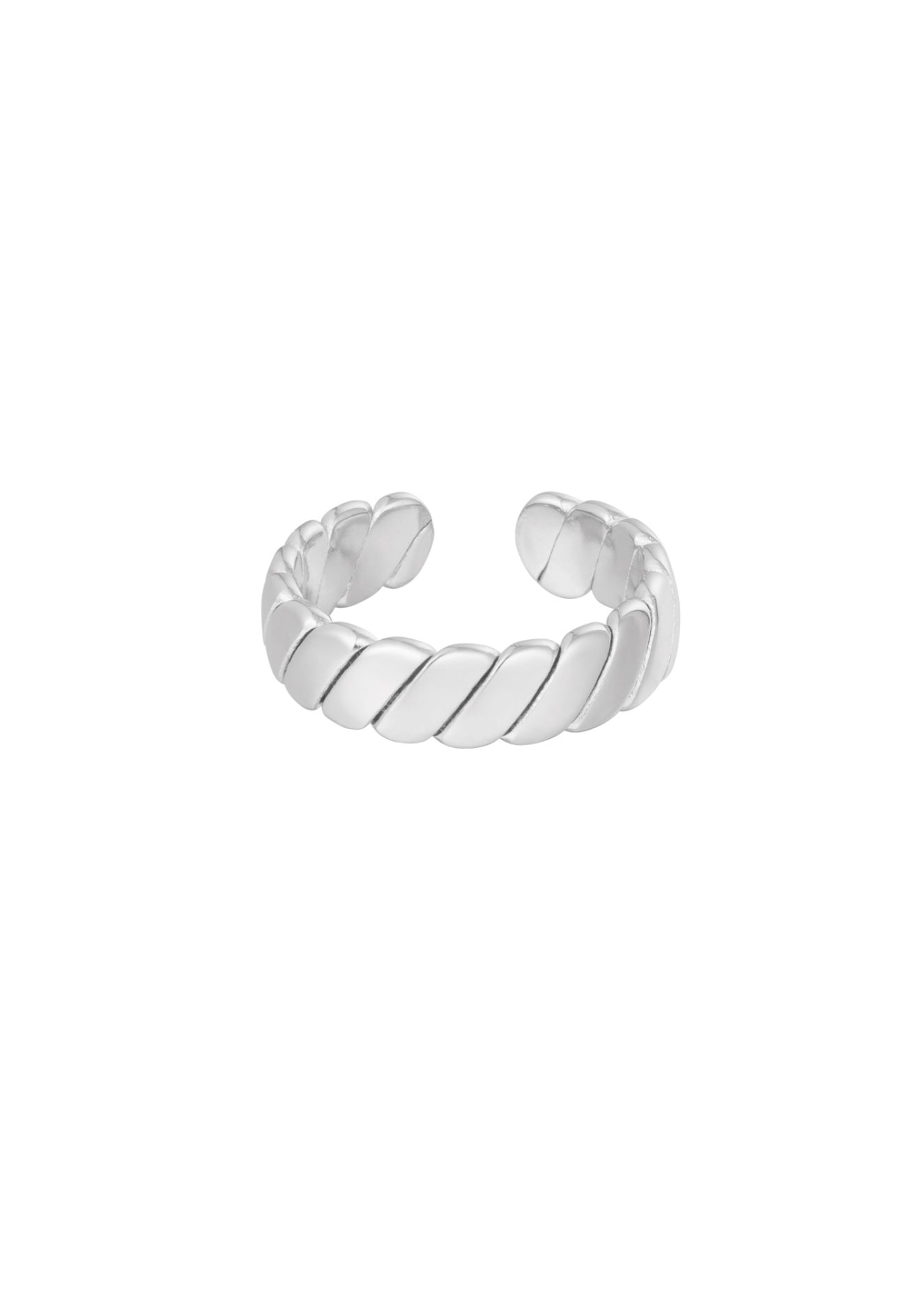 Ring baguette Zilverkleur 