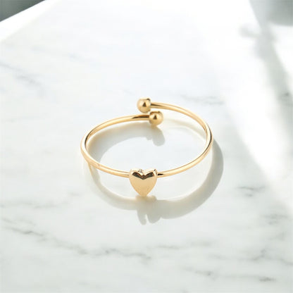 Ring hartje Goudkleur 