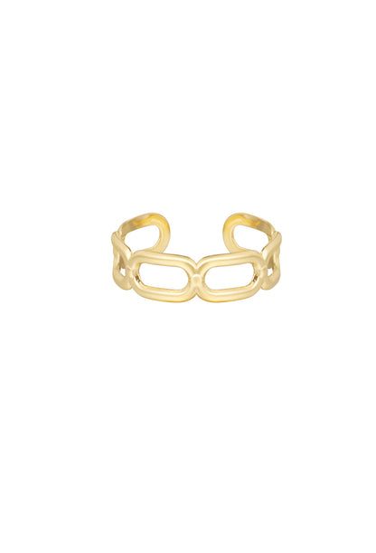 Ring met schakels Goudkleur 