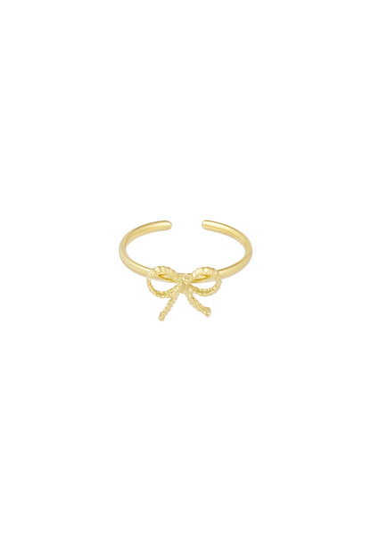 Ring met strikje Goudkleur 