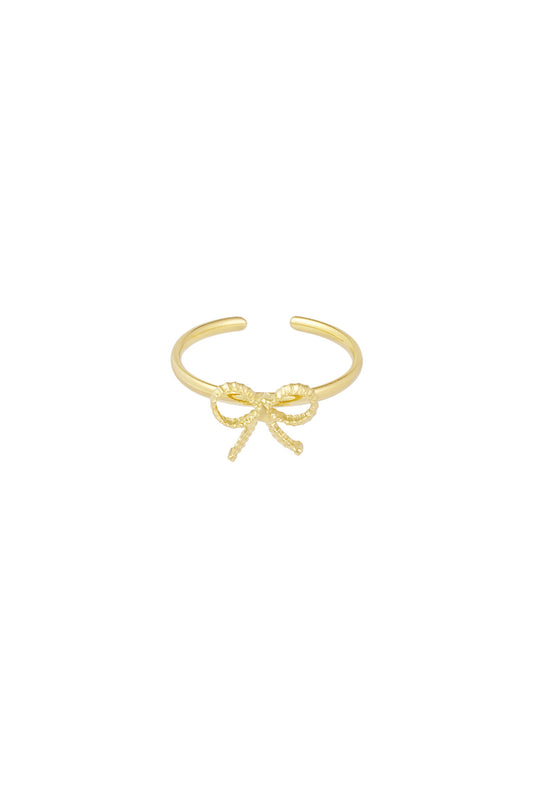 Ring met strikje Goudkleur 