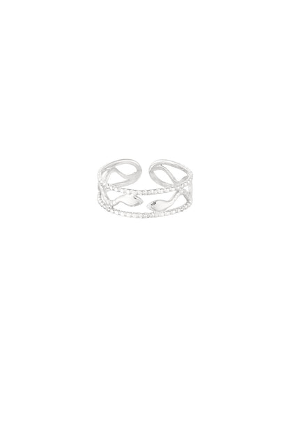 Ring snake Zilverkleur 