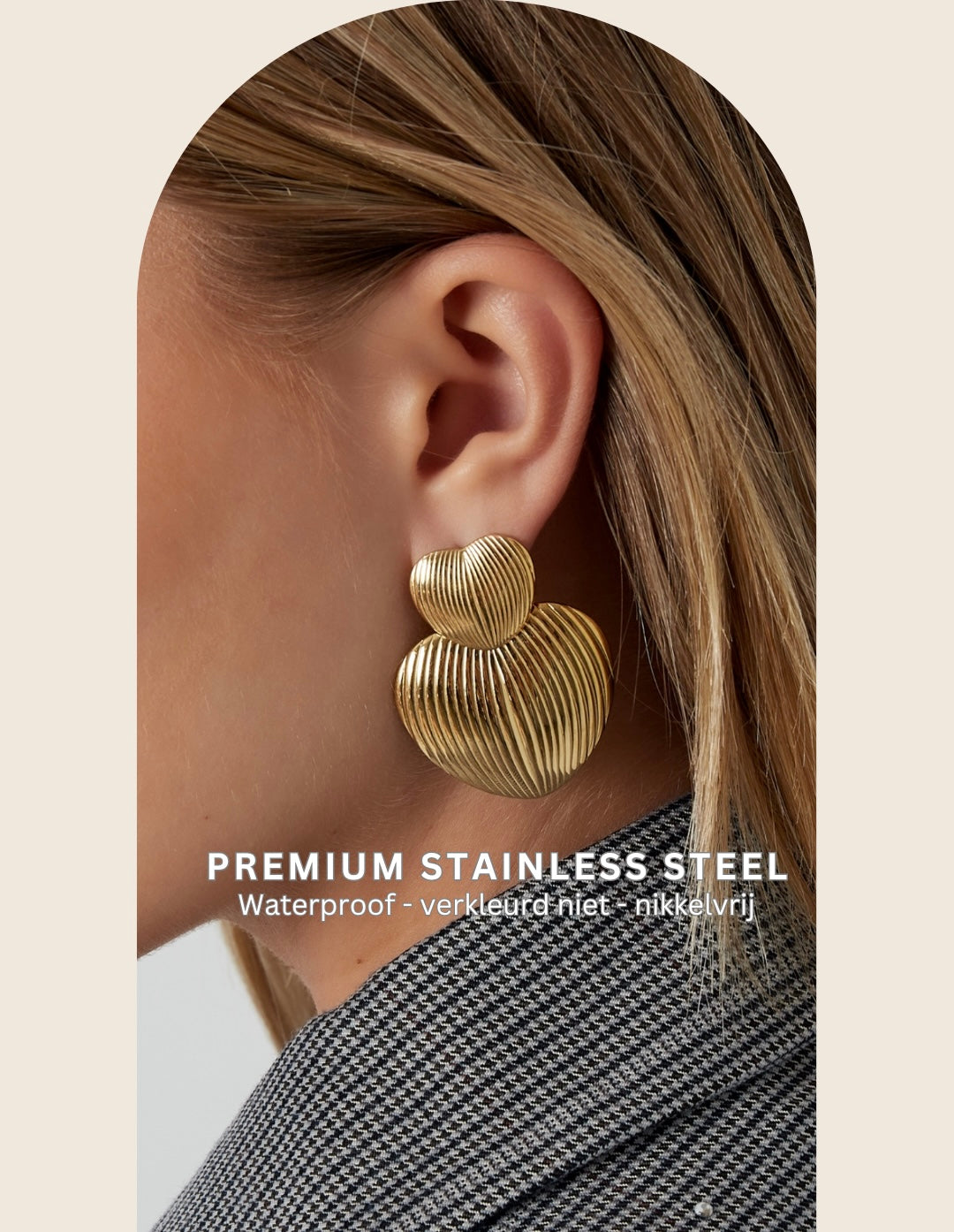 Sieraden zijn waterproof, nikkelvrij en verkleuren niet 