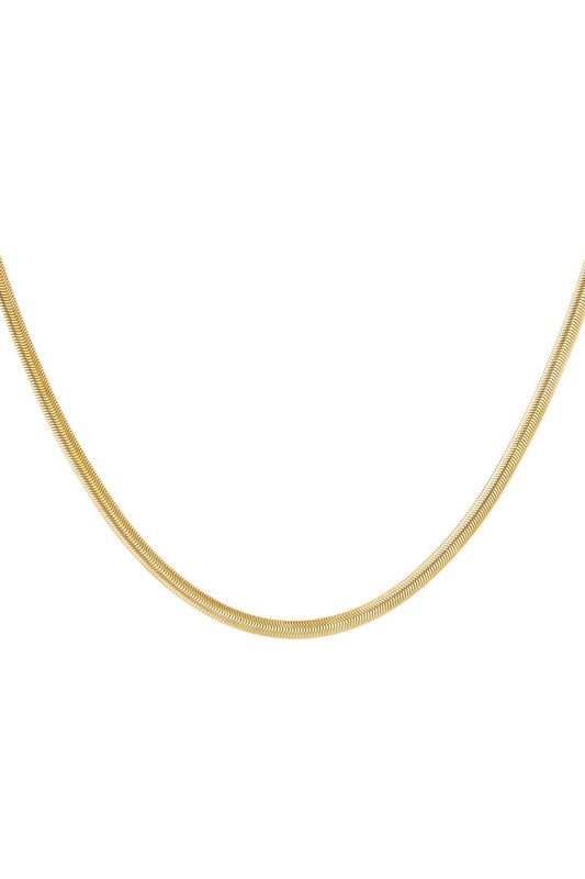 Snake chain ketting goudkleur 