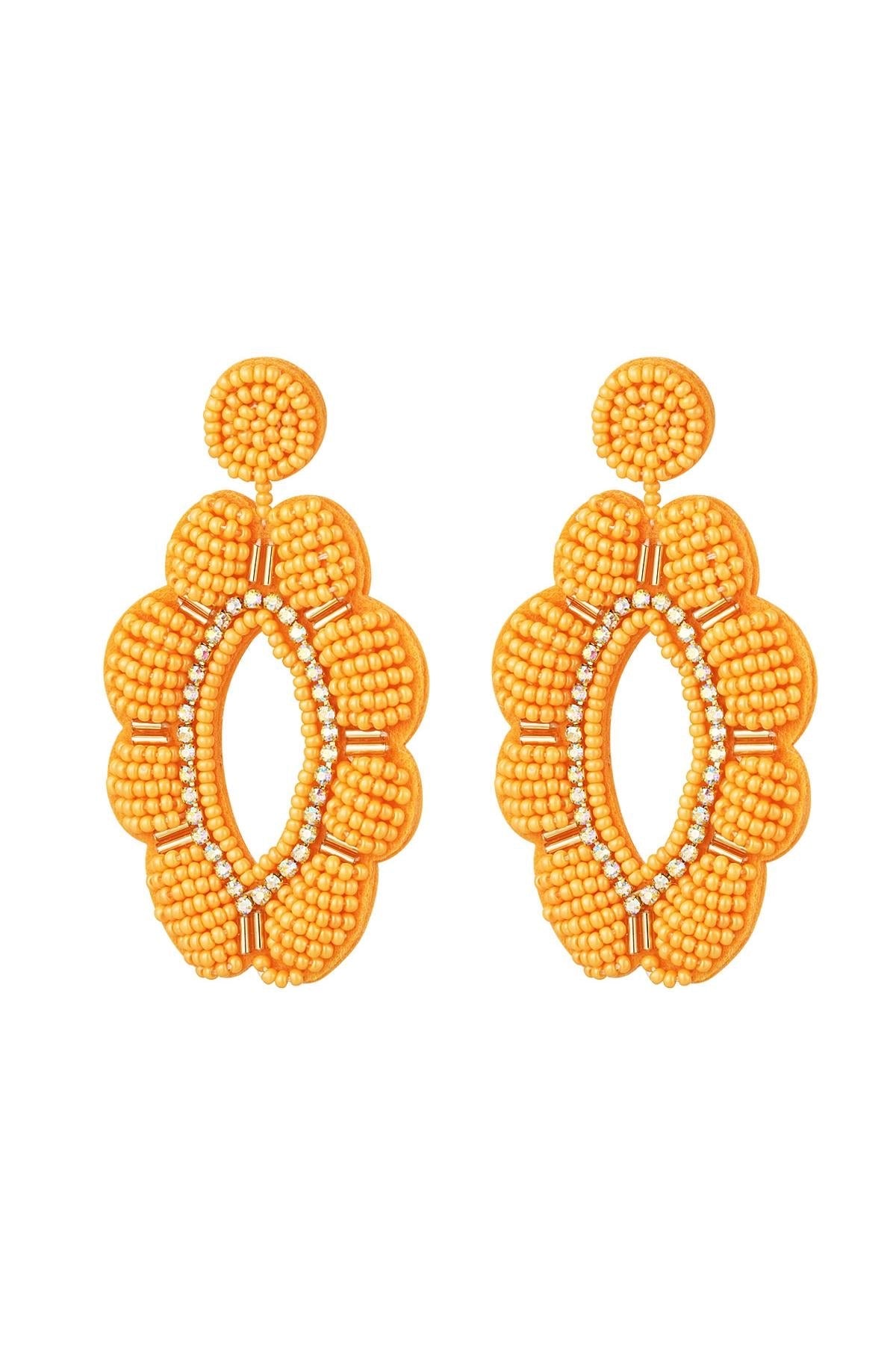 Statement oorbellen colorful, kleurrijk met strass steentjes 