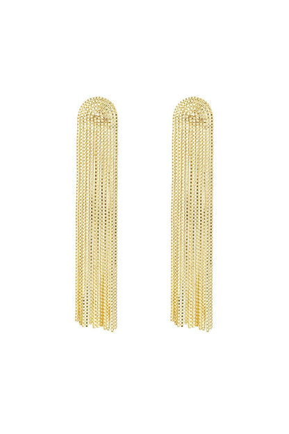 Statement oorhangers goudkleur 