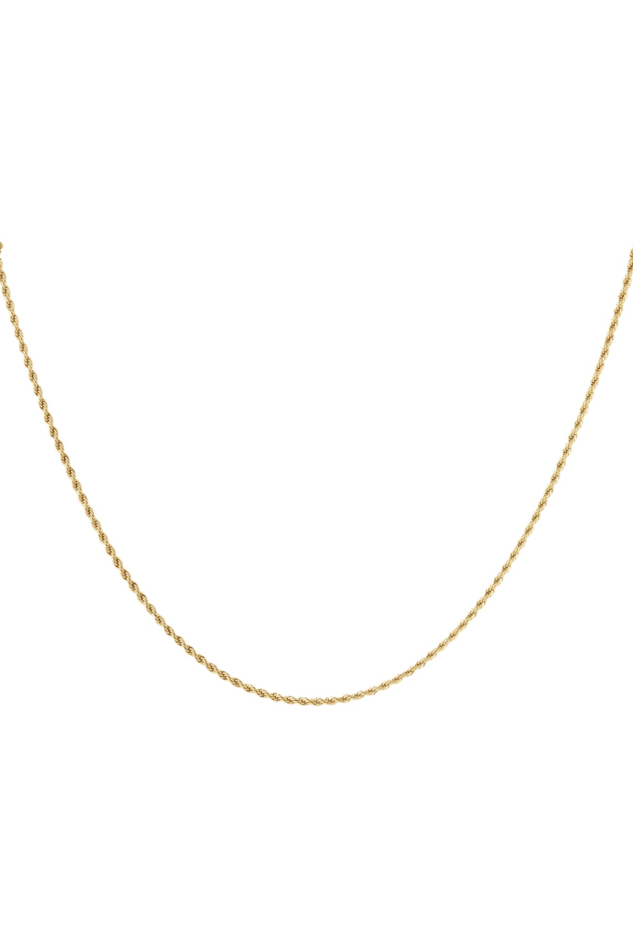 Subtiele gedraaide ketting goudkleur 