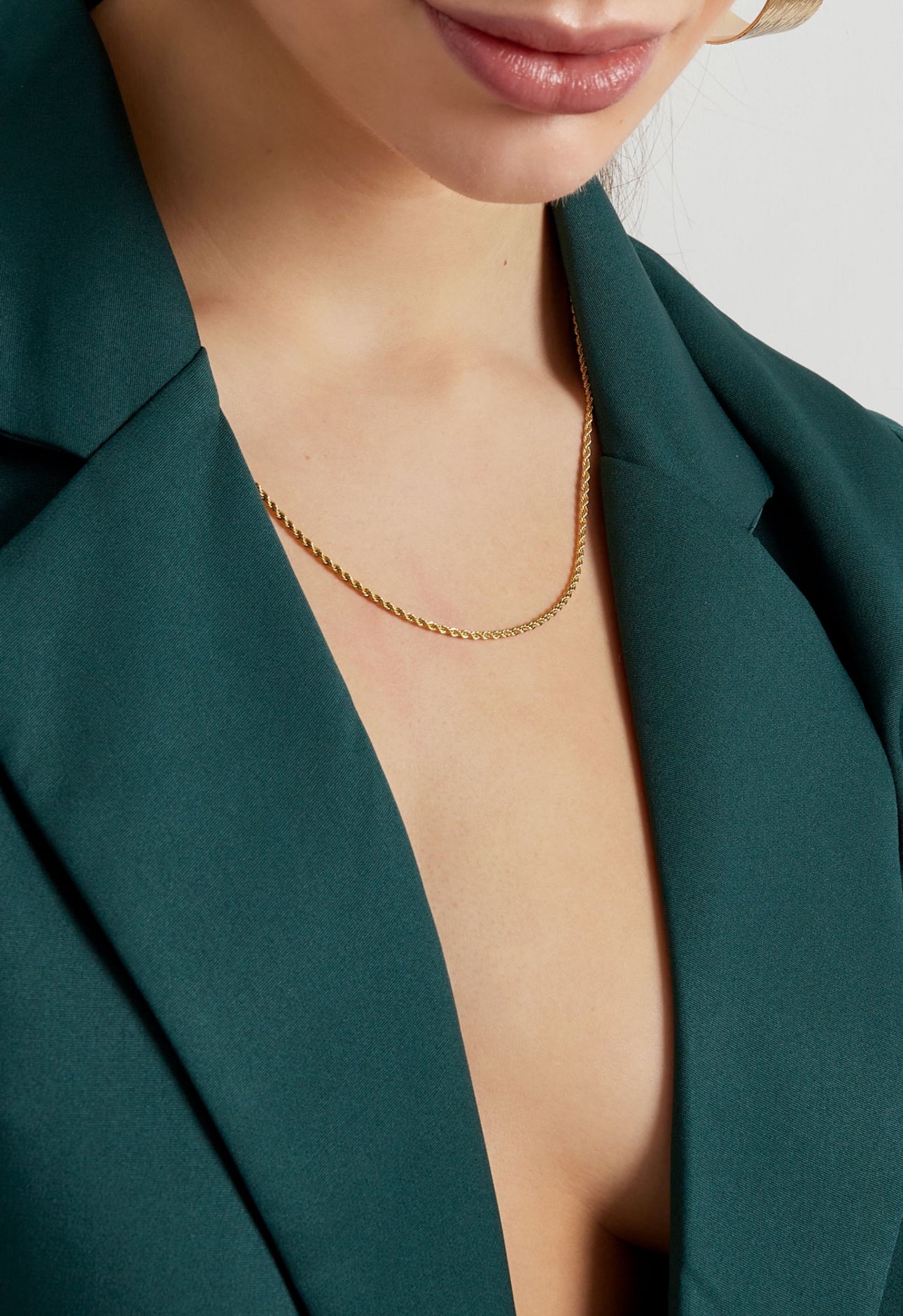 Subtiele gedraaide ketting waterproof 