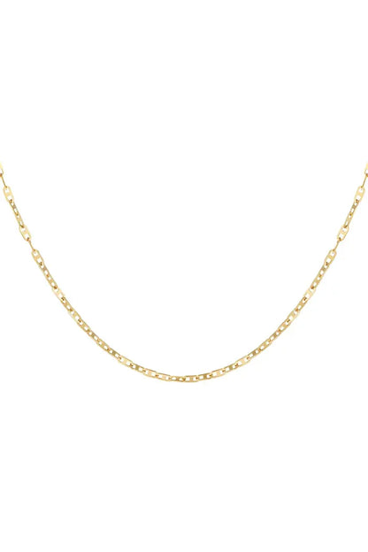 Ketting kleine schakels goudkleur 