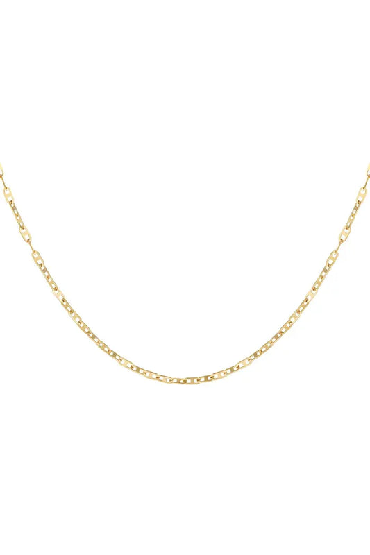 Ketting kleine schakels goudkleur 